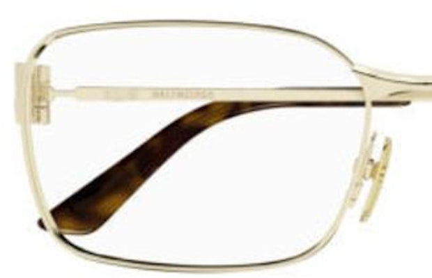 (W) Kacamata Optik Balenciaga Gold Metal Square dengan Logo. BB0340O Shop (W) Kacamata Optik Balenciaga Gold Metal Square dengan Logo. BB0340O