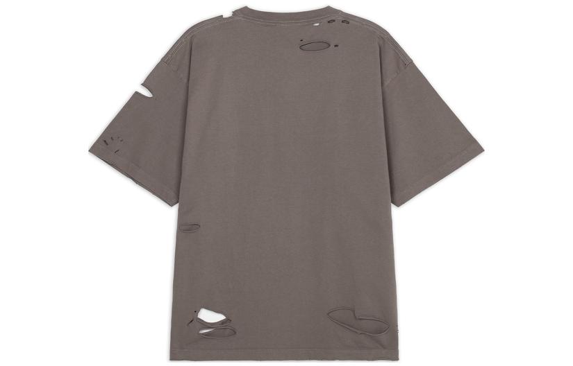 (Women) Balenciaga  Grey Logo Print T-Shirt FW22 Casual Fit. 651795TKVB80718 圖 3