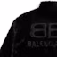 Shop (W) Chaqueta Negra de Piel Sintética con Cuello Alto y Logo Balenciaga. 768980TPQ231000