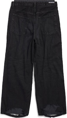 (W) 발렌시아가 하이웨이스트 빈티지 패치워크 캐주얼 팬츠 블랙. 794216TQW541071 Lookbook (W) 발렌시아가 하이웨이스트 빈티지 패치워크 캐주얼 팬츠 블랙. 794216TQW541071