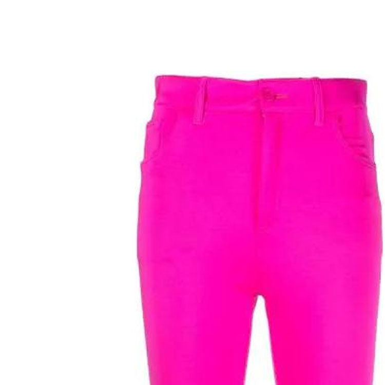 Details for (W) 발렌시아가 하이웨이스트 슬림핏 핑크 팬츠 지퍼 클로저 704752TVK156840