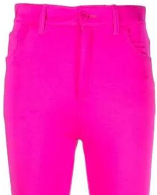 (W) 발렌시아가 하이웨이스트 슬림핏 핑크 팬츠 지퍼 클로저 704752TVK156840 Details for (W) 발렌시아가 하이웨이스트 슬림핏 핑크 팬츠 지퍼 클로저 704752TVK156840