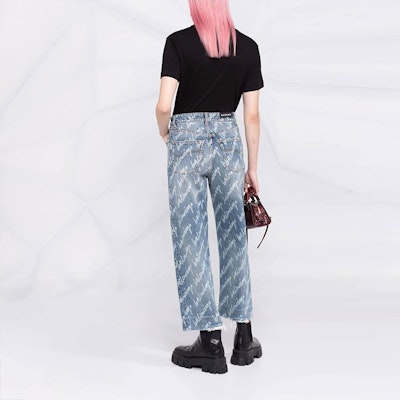 (W) バレンシアガ ハイウエスト アンクルジーンズ ブルー 600235TJW904200 Shop (W) バレンシアガ ハイウエスト アンクルジーンズ ブルー 600235TJW904200