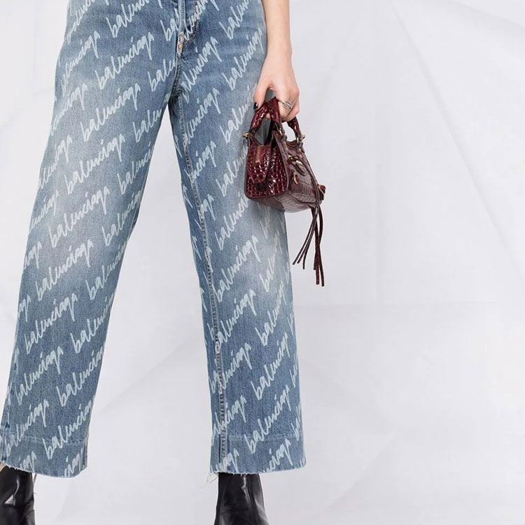 Details for (W) バレンシアガ ハイウエスト アンクルジーンズ ブルー 600235TJW904200