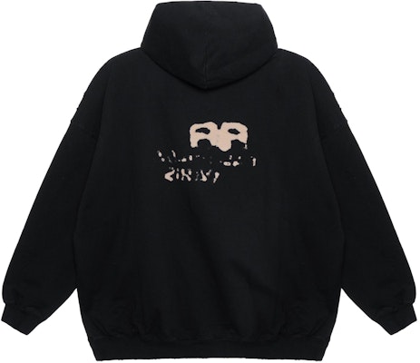 (Women) Balenciaga Hoodie Black with Logo Print Long Sleeve Pullover. 620947TNVQ11059 Lookbook (Women) Balenciaga Hoodie Black with Logo Print Long Sleeve Pullover. 620947TNVQ11059