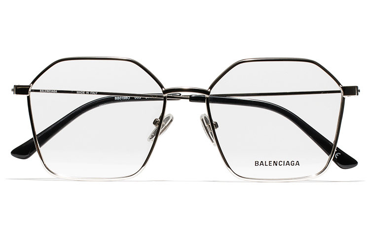 (Women) Balenciaga  Irregular Black Lens Metal Frame Optical Glasses BB0198O-003 圖 4