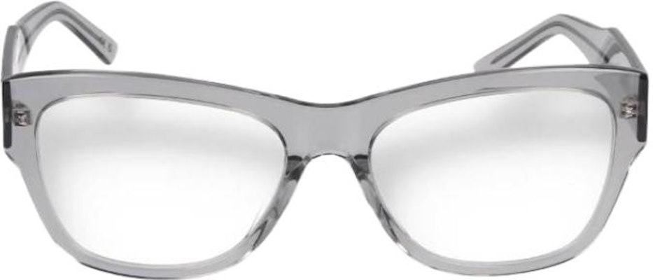 (W) 巴黎世家 不规则形状光学眼镜 灰色标志镜框 BB0309O005 Lookbook (W) 巴黎世家 不规则形状光学眼镜 灰色标志镜框 BB0309O005