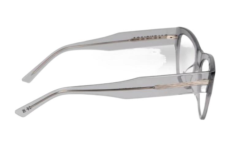 Shop (W) Balenciaga Cermin Mata Bentuk Tidak Teratur Logo Kelabu di Bingkai BB0309O005