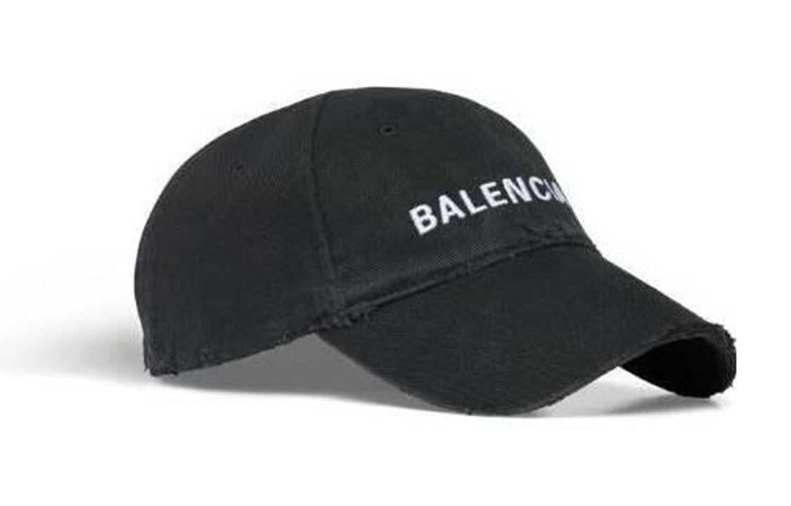 Shop (W) バレンシアガ レター刺繍入りコットンキャップ ブラック. 745130410B21077