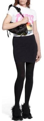 (Women) Balenciaga Letter Print Cotton Crewneck T-Shirt White SS24 768075TPVM29601 Purchase (Women) Balenciaga Letter Print Cotton Crewneck T-Shirt White SS24 768075TPVM29601