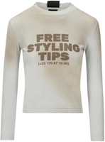 (Women) Balenciaga Letter Print Oversized Sweatshirt Grey White SS23. 745018TOVC49081 (Women) Balenciaga Letter Print Oversized Sweatshirt Grey White SS23. 745018TOVC49081