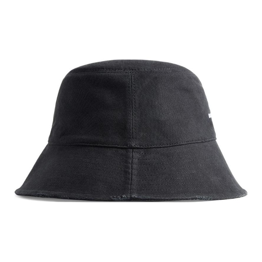 (Women) Balenciaga  Logo Cotton Bucket Hat Black. 766865410B2 圖 3
