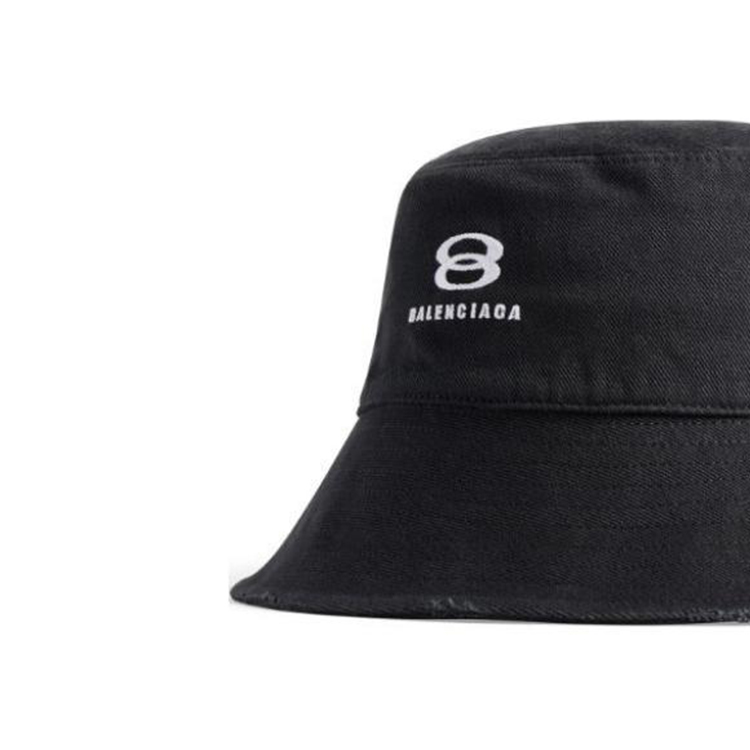 (Women) Balenciaga  Logo Cotton Bucket Hat Black. 766865410B2 圖 4