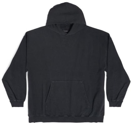 (W) 巴黎世家 Logo宽松版黑色连帽衫 休闲长袖卫衣 620947TNVU21073 Lookbook (W) 巴黎世家 Logo宽松版黑色连帽衫 休闲长袖卫衣 620947TNVU21073