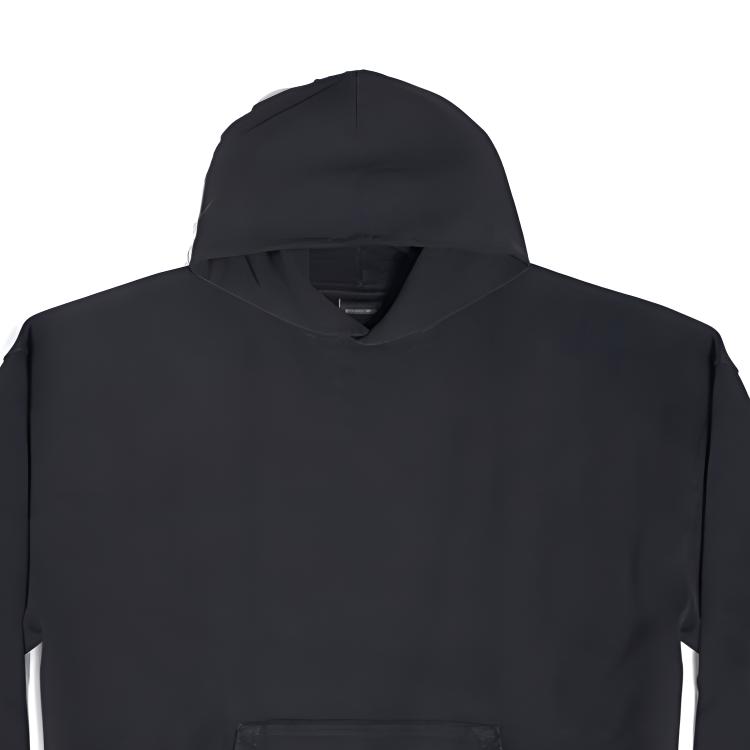 Shop (W) 巴黎世家 Logo宽松版黑色连帽衫 休闲长袖卫衣 620947TNVU21073