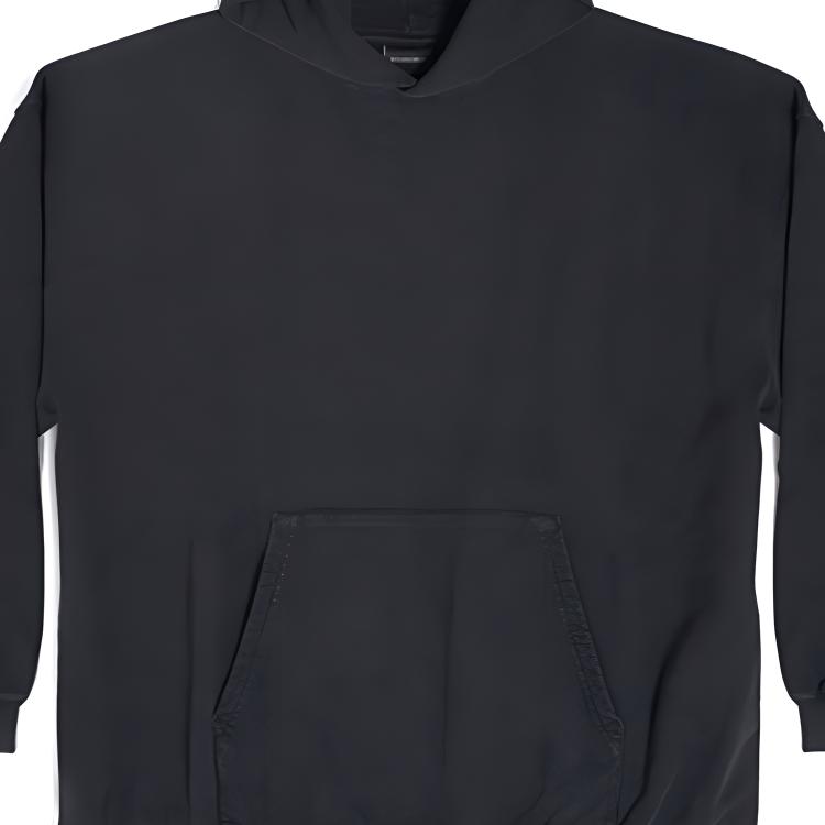 Details for (W) 巴黎世家 Logo宽松版黑色连帽衫 休闲长袖卫衣 620947TNVU21073