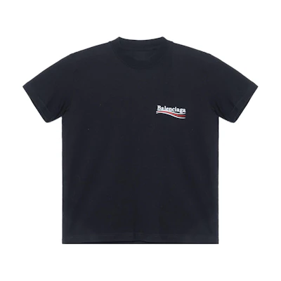 (Women) Balenciaga Logo Print Slim Fit Short-Sleeve T-Shirt. 612964TKVJ11070