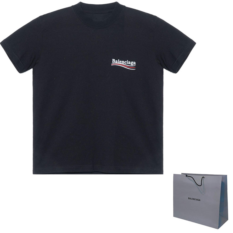 (Women) Balenciaga  Logo Print Slim Fit Short-Sleeve T-Shirt. 612964TKVJ11070 圖 4