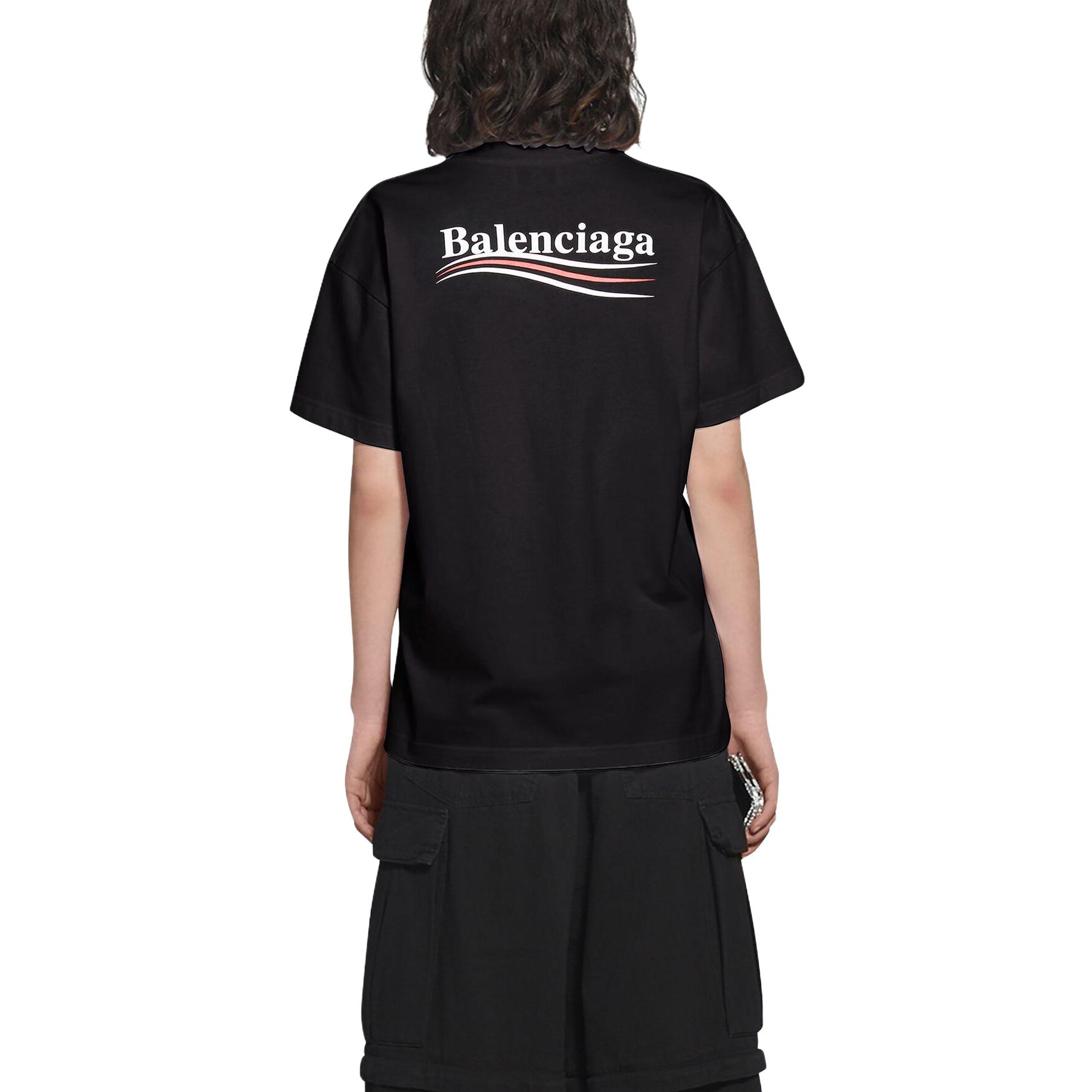 (Women) Balenciaga  Logo Print Slim Fit Short-Sleeve T-Shirt. 612964TKVJ11070 圖 7