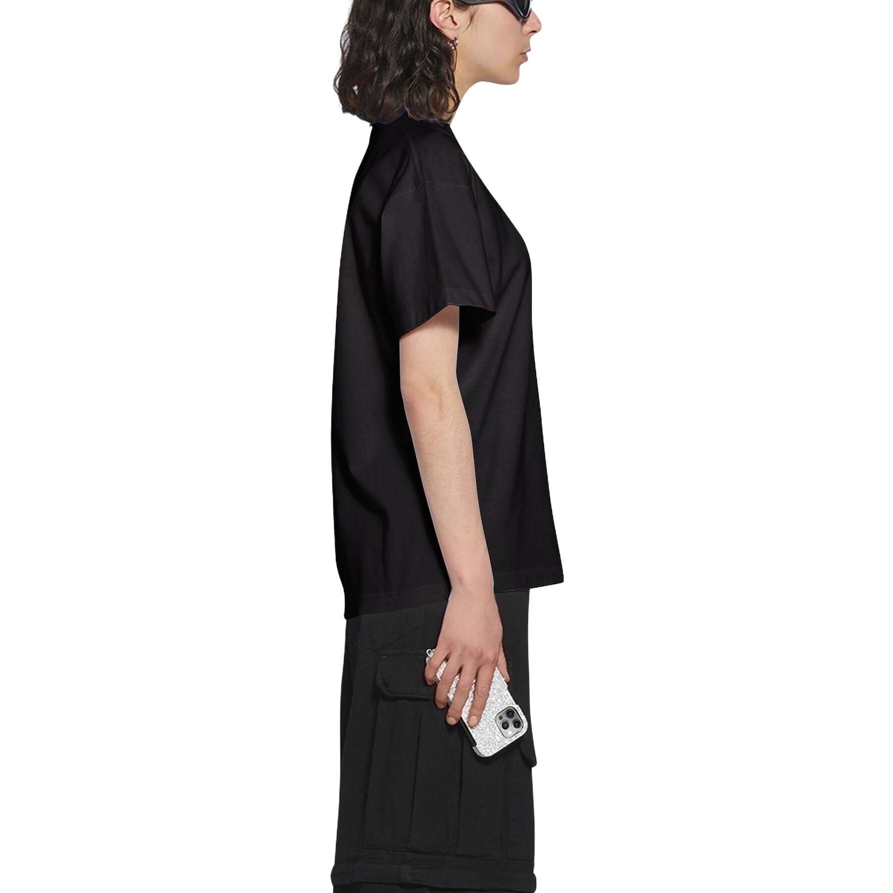 (Women) Balenciaga  Logo Print Slim Fit Short-Sleeve T-Shirt. 612964TKVJ11070 圖 8