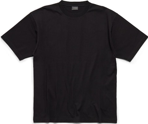 (Women) Balenciaga Logo Rhinestone Oversized T-Shirt Black FW23 Relaxed Fit 641655TPVP71000 Order (Women) Balenciaga Logo Rhinestone Oversized T-Shirt Black FW23 Relaxed Fit 641655TPVP71000