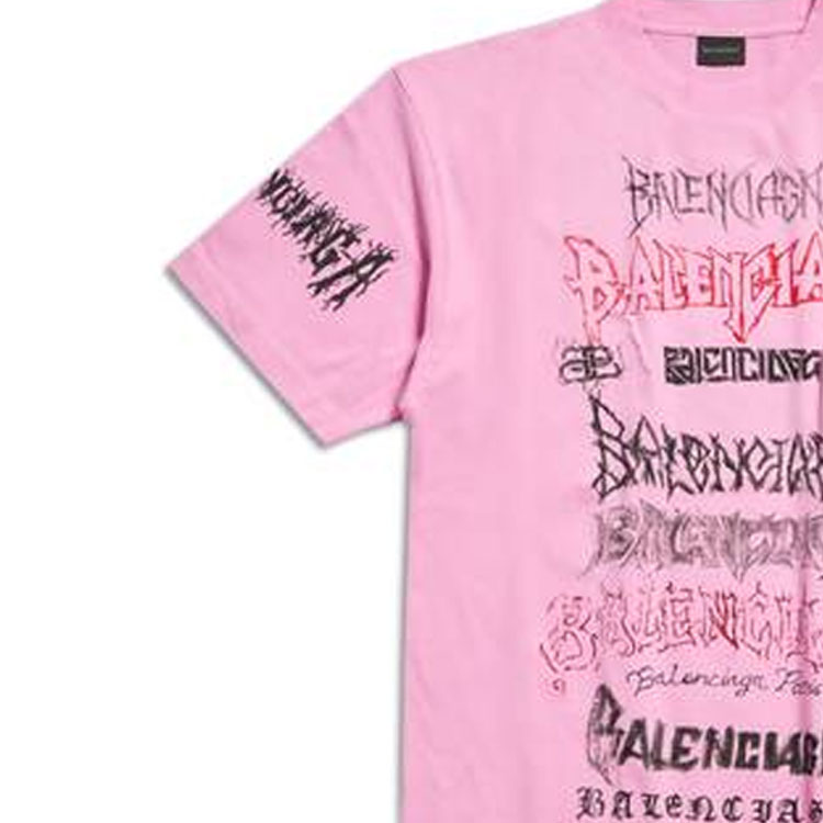 Details for (W) Camiseta Balenciaga Ajuste Suelto Gráfico con Letras. 641655TPVO21715