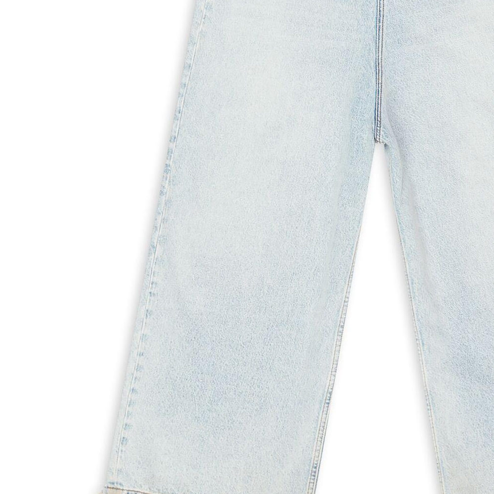 (Women) Balenciaga  Loose Fit Raw Hem Straight-Leg Jeans Blue 706652TDW140482 圖 7