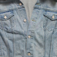 (W) バレンシアガ オフショルダーデニムジャケット ライトブルー ルーズフィットコート 786638TQW556379 Sizing (W) バレンシアガ オフショルダーデニムジャケット ライトブルー ルーズフィットコート 786638TQW556379