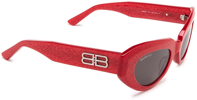 (W) 발렌시아가 오벌 레드 아세테이트 선글라스 로고 템플. 18430840 Shop (W) 발렌시아가 오벌 레드 아세테이트 선글라스 로고 템플. 18430840