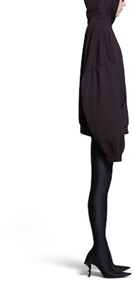 (Women) Balenciaga Oversized Black Hoodie Pullover Long Sleeve Sweatshirt. 761458TPVN31270 Details for (Women) Balenciaga Oversized Black Hoodie Pullover Long Sleeve Sweatshirt. 761458TPVN31270