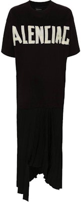 (W) 발렌시아가 오버사이즈 블랙 로고 프린트 티셔츠 원피스. 790651TPO381000 Buy (W) 발렌시아가 오버사이즈 블랙 로고 프린트 티셔츠 원피스. 790651TPO381000
