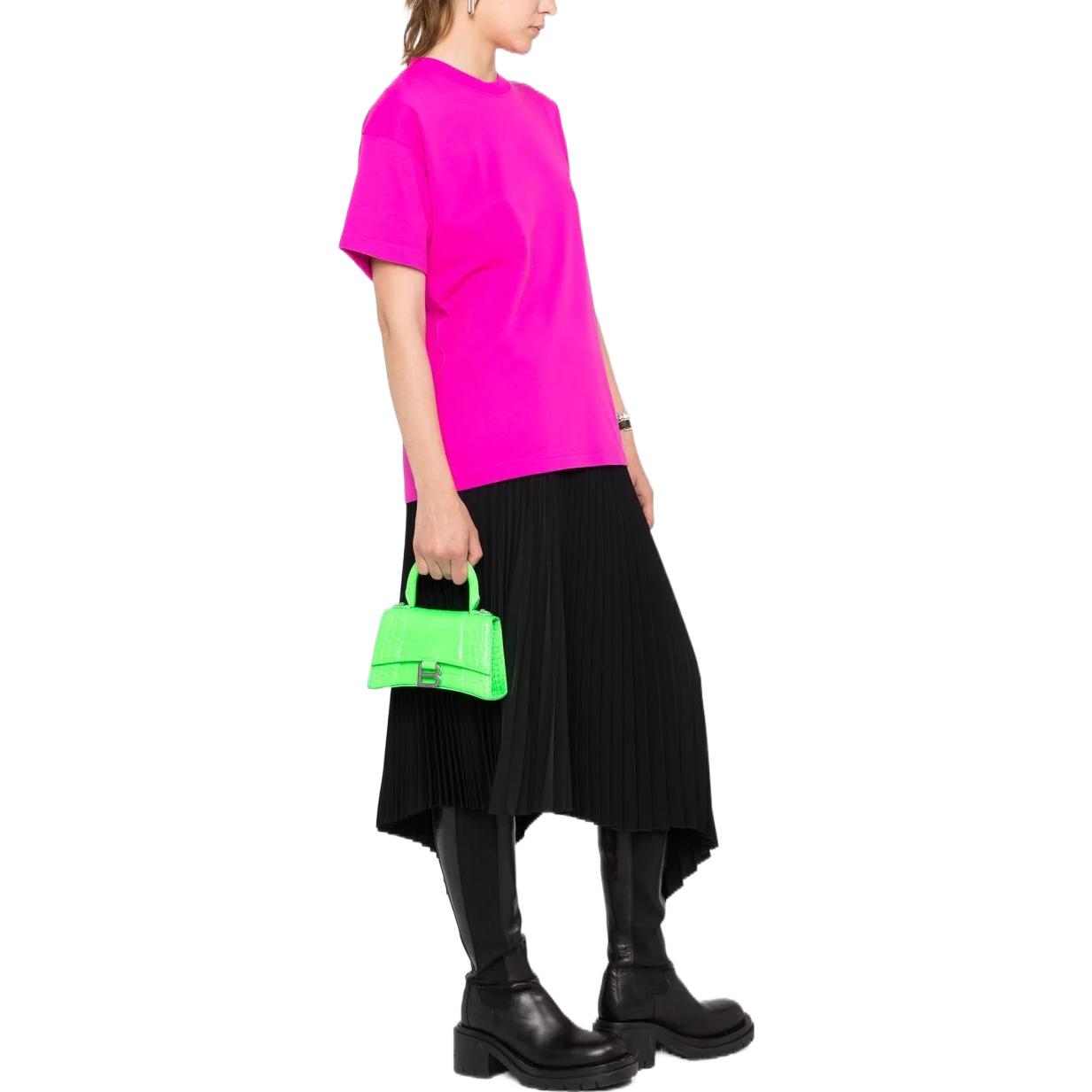 (Women) Balenciaga  Oversized Fluorescent Pink Crewneck T-Shirt SS22. 612965TMVM66843 圖 5