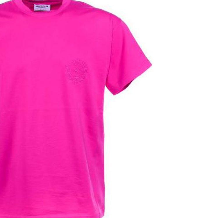 (Women) Balenciaga  Oversized Fluorescent Pink Crewneck T-Shirt SS22. 612965TMVM66843 圖 7