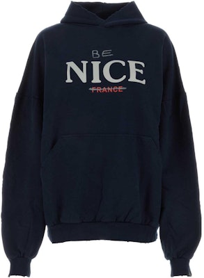 (W) Balenciaga Hoodie Oversized Huruf Biru Navy. 761458TPVE54140 Order (W) Balenciaga Hoodie Oversized Huruf Biru Navy. 761458TPVE54140