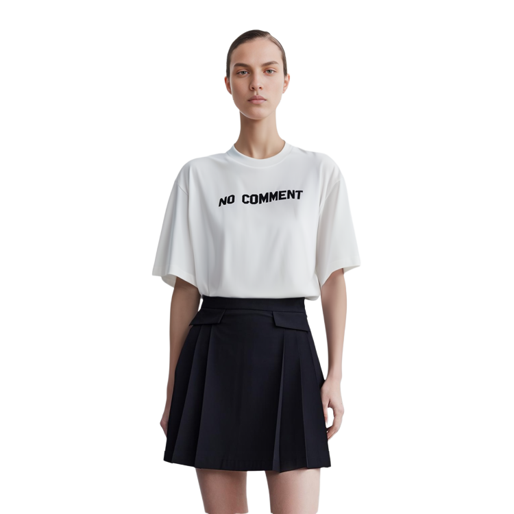 (Women) Balenciaga  Oversized Letter Print White Crewneck T-Shirt. 684155TLVG30330 圖 6