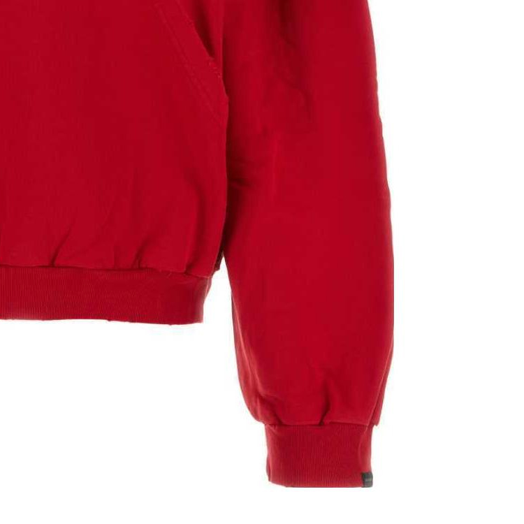 Sizing (Women) Balenciaga  Oversized Red Hoodie with Letter Logo. 761458TPVE36303