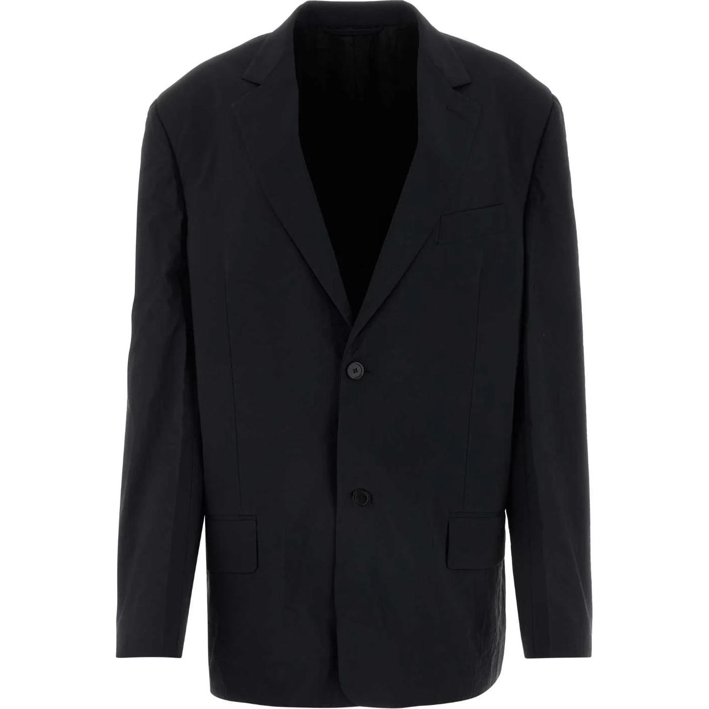(Women) Balenciaga  Oversized Single-Breasted Blazer Black Long Sleeve. 792845TQO101000