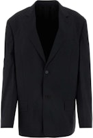 (Women) Balenciaga Oversized Single-Breasted Blazer Black Long Sleeve. 792845TQO101000 (Women) Balenciaga Oversized Single-Breasted Blazer Black Long Sleeve. 792845TQO101000