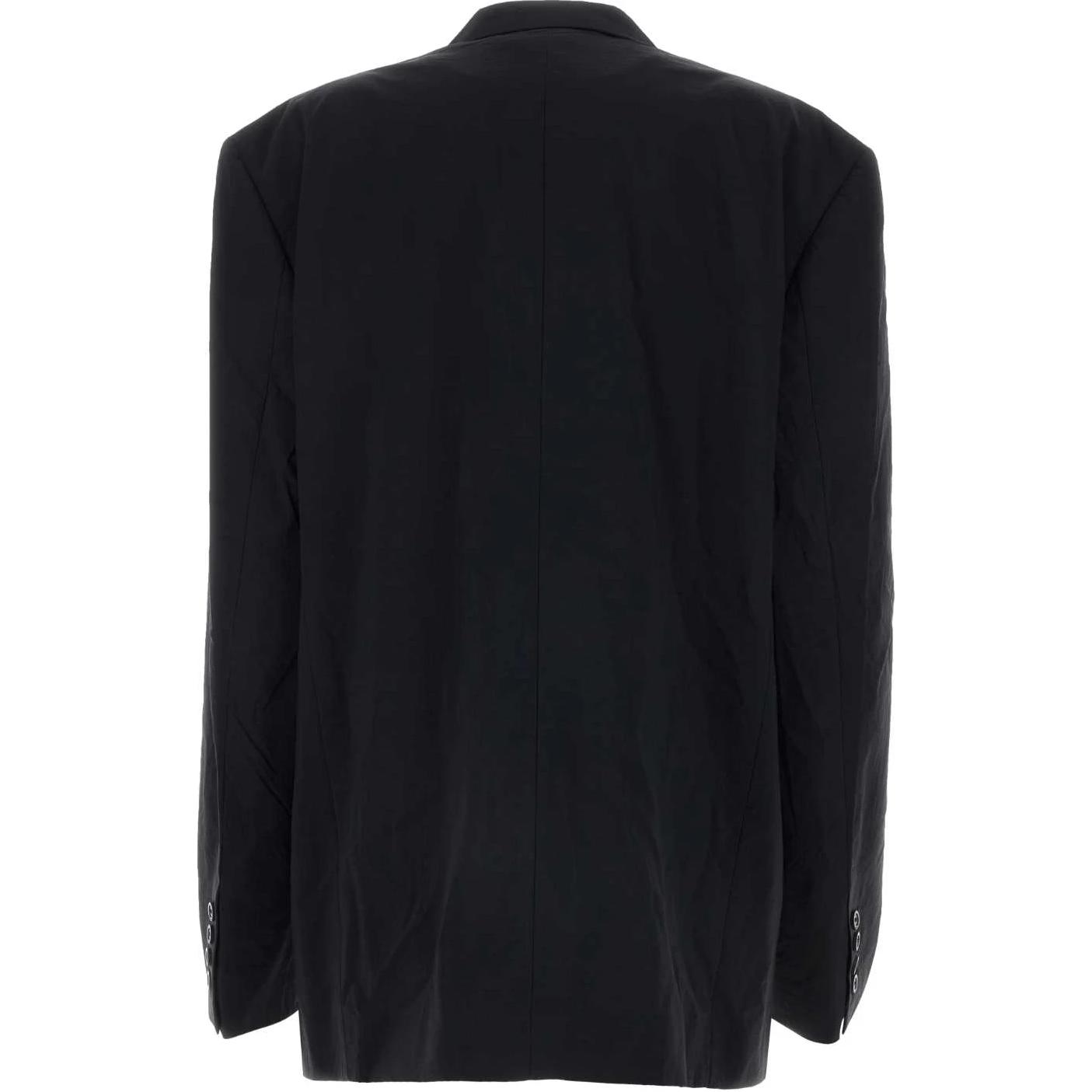 Lookbook (W) Balenciaga Blazer Hitam Oversized Lengan Panjang Lelaki/Wanita. 792845TQO101000