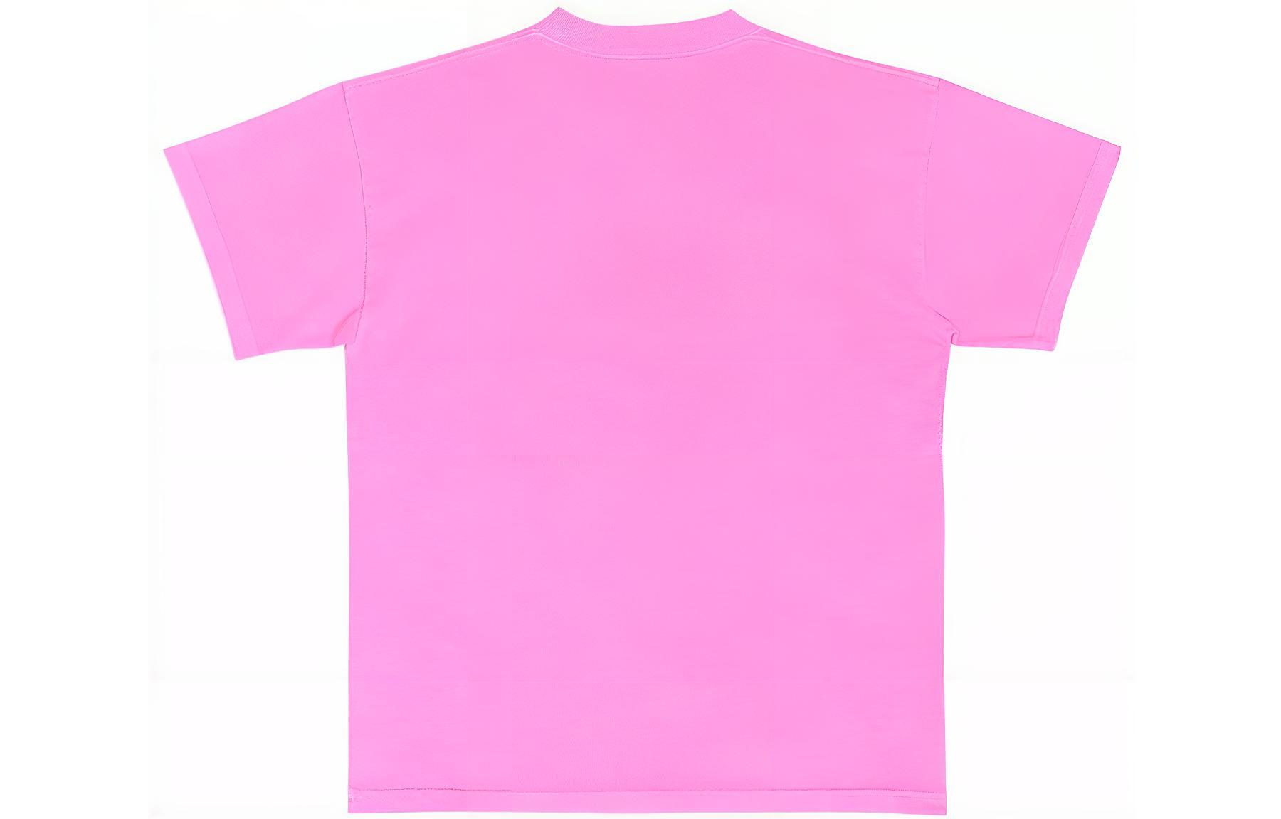 (Women) Balenciaga  Pink Graphic Print Crewneck Pullover T-Shirt SS22. 612965TMVL55505 圖 3
