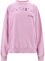 (Women) Balenciaga Pink Graphic Print Long Sleeve Crewneck Sweatshirt. 697869TOVO63204 (Women) Balenciaga Pink Graphic Print Long Sleeve Crewneck Sweatshirt. 697869TOVO63204