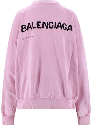 (W) 巴黎世家粉色图案印花长袖圆领卫衣 697869TOVO63204 Lookbook (W) 巴黎世家粉色图案印花长袖圆领卫衣 697869TOVO63204