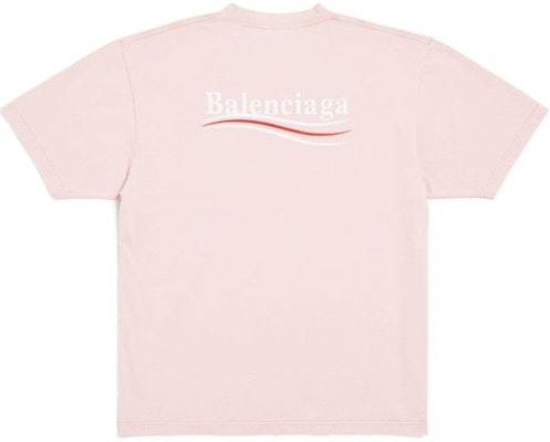 (Women) Balenciaga Pink Letter Print Crewneck T-Shirt Regular Fit. 641655TKVJ11764 Lookbook (Women) Balenciaga Pink Letter Print Crewneck T-Shirt Regular Fit. 641655TKVJ11764