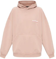 (Women) Balenciaga Pink Logo Print Hoodie Regular Fit. 739024-TKVI9-1764 (Women) Balenciaga Pink Logo Print Hoodie Regular Fit. 739024-TKVI9-1764