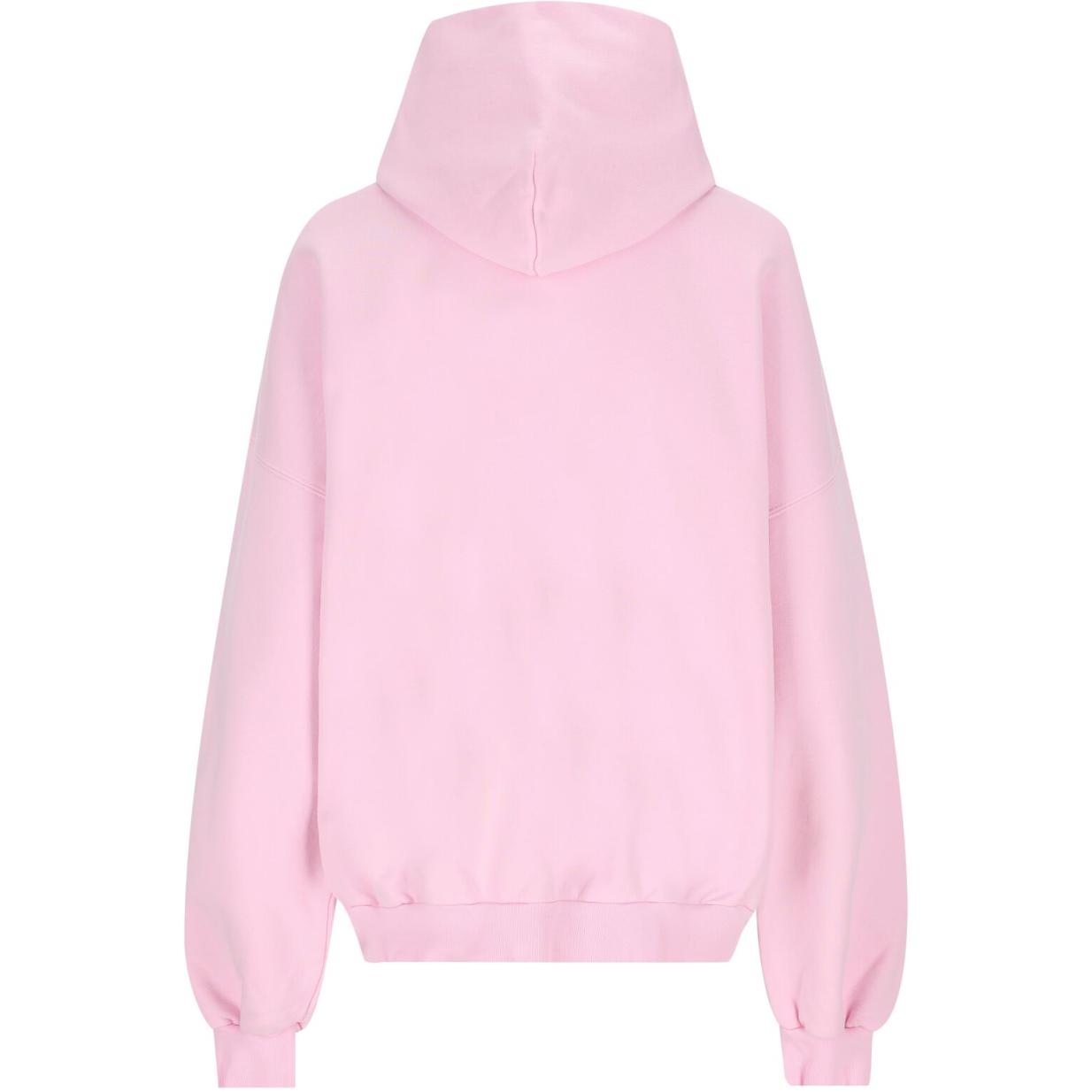 Lookbook (W) 巴黎世家粉色徽标印花连帽衫常规版长袖 739024TQVS75708