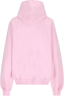 (W) 巴黎世家粉色徽标印花连帽衫常规版长袖 739024TQVS75708 Lookbook (W) 巴黎世家粉色徽标印花连帽衫常规版长袖 739024TQVS75708