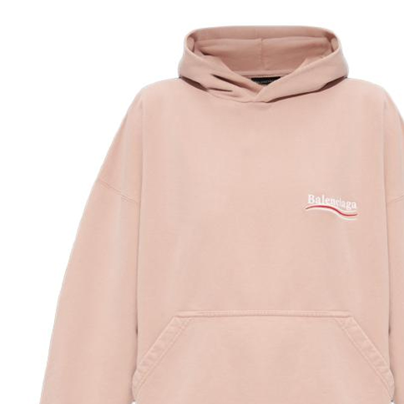 Details for (W) Balenciaga 粉色標誌印花連帽衫經典版型 739024-TKVI9-1764