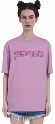 (Women) Balenciaga Pink Loose Fit Logo Graphic Oversized T-Shirt. 641655LNYTPVQ15960 Lookbook (Women) Balenciaga Pink Loose Fit Logo Graphic Oversized T-Shirt. 641655LNYTPVQ15960