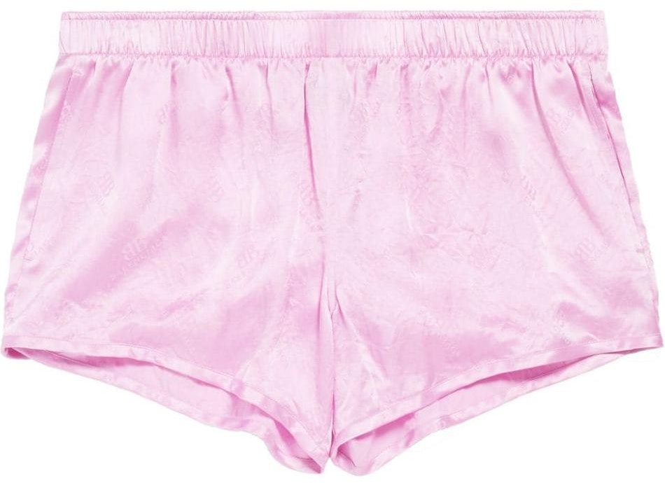 women-balenciaga-pink-mid-rise-casual-elastic-waist-shorts-792132-tqn-075630