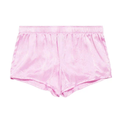 (Women) Balenciaga Pink Mid-Rise Casual Elastic Waist Shorts. 792132TQN075630
